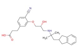 eMolecules​&nbsp;Ambeed / (R)-3-(4-Cyano-3-(3-((1-(23-dihydro-1H-inden-2-yl)-2-methylpropan-2-yl)amino)-2-hydroxypropoxy)phenyl)propanoic acid / 1mg / 534566089 / A1149674 /  / 351490-27-2 / MFCD19443794 / 436.552 / C26H32N2O4