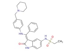 eMolecules​ 422513-13-1 | Ambeed | (Z)-N-(2-Oxo-3-(phenyl((4-(piperidin-1-ylmethyl)phenyl)amino)methylene)indolin-5-yl)ethanesulfonamide