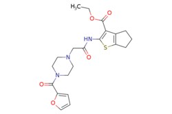 eMolecules​ 835598-94-2 | Ambeed | Ethyl 2-(2-(4-(furan-2-carbonyl)piperazin-1-yl)acetamido)-56-dihydro-4H-cyclopenta[b]thiophene-3-carboxylate