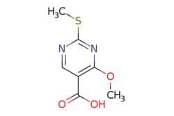 eMolecules​&nbsp;ChemScene / 4-Methoxy-2-(methylthio)pyrimidine-5-carboxylic acid / 250mg / 569146362 / CS-0112787 / 0.000 / 84332-06-9 / MFCD02671593 / 200.210 / C7H8N2O3S