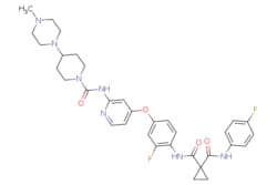 eMolecules​ 928037-13-2 | Ambeed | N-(2-Fluoro-4-((2-(4-(4-methylpiperazin-1-yl)piperidine-1-carboxamido)pyridin-4-yl)oxy)phenyl)-N-(4-fluorophenyl)cyclopropane-11-dicarboxamide