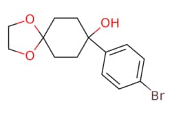 eMolecules​&nbsp;Ambeed / 8-(4-Bromophenyl)-14-dioxaspiro[4.5]decan-8-ol / 100mg / 627733449 / A254715 /  / 125962-59-6 / MFCD06410871 / 313.191 / C14H17BrO3