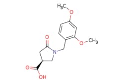 eMolecules​&nbsp;Pharmablock / (3S)-1-[(24-dimethoxyphenyl)methyl]-5-oxopyrrolidine-3-carboxylic acid / 25mg / 551251334 / PBLJ7288 / 0.000 / 755025-16-2 / MFCD28001381 / 279.292 / C14H17NO5