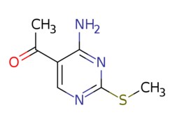 eMolecules​&nbsp;Pharmablock / 1-[4-amino-2-(methylsulfanyl)pyrimidin-5-yl]ethan-1-one / 25mg / 586154101 / PBZX1003 / 0.000 / 352328-55-3 / MFCD19980631 / 183.230 / C7H9N3OS