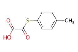 eMolecules​&nbsp;Ambeed / 2-Oxo-2-(p-tolylthio)acetic acid / 250mg / 600828380 / A1191672 /  / 106871-53-8 / [null] / 196.220 / C9H8O3S