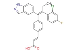 eMolecules​ 1365888-06-7 | Ambeed | (E)-3-(4-((E)-2-(2-Chloro-4-fluorophenyl)-1-(1H-indazol-5-yl)but-1-en-1-yl)phenyl)acrylic