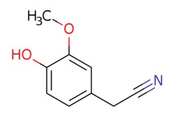 eMolecules​ Ambeed / 2-(4-Hydroxy-3-methoxyphenyl)acetonitrile / 100mg / 632172899 / A310489 /  / 4468-59-1 / MFCD00001920 / 163.176 / C9H9NO2