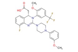 eMolecules​ Ambeed / (S)-2-(8-Fluoro-3-(2-methoxy-5-(trifluoromethyl)phenyl)-2-(4-(3-methoxyphenyl)piperazin-1-yl)-34-dihydroquinazolin-4-yl)acetic