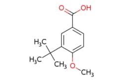 eMolecules​&nbsp;ChemScene / 3-(tert-Butyl)-4-methoxybenzoic acid / 250mg / 569146589 / CS-0130924 / 0.000 / 66737-89-1 / MFCD16307217 / 208.257 / C12H16O3