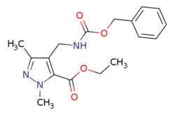 eMolecules​&nbsp;Pharmablock / ethyl 4-(benzyloxycarbonylaminomethyl)-25-dimethyl-pyrazole-3-carboxylate / 25mg / 713714209 / PBXH997 / 0.000 / 2828020-90-0 / [null] / 331.372 / C17H21N3O4