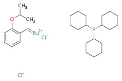 eMolecules​ Ambeed / Dichloro(2-isopropoxyphenylmethylene)(tricyclohexylphosphine)ruthenium (II) / 250mg / 525238452 / A768276 /  / 203714-71-0 / MFCD03453042 / 600.610 / C28H45Cl2OPRu