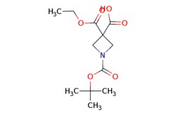 eMolecules​&nbsp;Pharmablock / 1-[(tert-butoxy)carbonyl]-3-(ethoxycarbonyl)azetidine-3-carboxylic acid / 25mg / 551171308 / PBY2010148 / 0.000 / 1011479-76-7 / MFCD18374994 / 273.285 / C12H19NO6