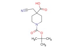 eMolecules​&nbsp;1802790-53-9 | ChemScene |  1-(tert-Butoxycarbonyl)-4-(cyanomethyl)piperidine-4-carboxylic acid |  100mg | 649803787 |  CS-0213573 |  MFCD21362313 | 268.313 |  C13H20N2O4