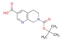 eMolecules​&nbsp;Pharmablock / 7-[(tert-butoxy)carbonyl]-5678-tetrahydro-17-naphthyridine-3-carboxylic acid / 25mg / 551176642 / PBZ2460 / 0.000 / 1245645-20-8 / MFCD14706766 / 278.308 / C14H18N2O4