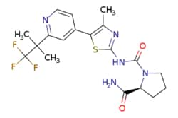 eMolecules​&nbsp;Ambeed / (S)-N1-(4-Methyl-5-(2-(111-trifluoro-2-methylpropan-2-yl)pyridin-4-yl)thiazol-2-yl)pyrrolidine-12-dicarboxamide / 5mg / 491167375 / A130937 /  / 1217486-61-7 / MFCD22417085 / 441.470 / C19H22F3N5O2S
