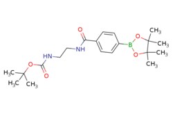 eMolecules​&nbsp;Ambeed / tert-Butyl (2-(4-(4455-tetramethyl-132-dioxaborolan-2-yl)benzamido)ethyl)carbamate / 250mg / 714084340 / A1544296 /  / 1312069-26-3 / [null] / 390.290 / C20H31BN2O5