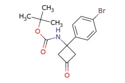 eMolecules​ Pharmablock / tert-butyl N-[1-(4-bromophenyl)-3-oxocyclobutyl]carbamate