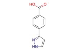 eMolecules​&nbsp;ChemScene / 4-(1H-Pyrazol-5-yl)benzoic acid / 100mg / 569144613 / CS-0060221 / 0.000 / 208511-67-5 / MFCD01569442 / 188.186 / C10H8N2O2