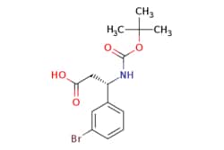 eMolecules​&nbsp;ChemScene / (S)-3-(3-Bromophenyl)-3-((tert-butoxycarbonyl)amino)propanoic acid / 250mg / 632293238 / CS-0154512 / 0.000 / 500770-76-3 / MFCD03427924 / 344.205 / C14H18BrNO4