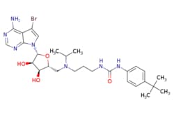 eMolecules​ 1561178-17-3 | Ambeed | 1-(3-((((2R3S4R5R)-5-(4-Amino-5-bromo-7H-pyrrolo[23-d]pyrimidin-7-yl)-34-dihydroxytetrahydrofuran-2-yl)methyl)(isopropyl)amino)propyl)-3-(4-(tert-butyl)phenyl)urea