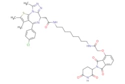 eMolecules​ 1950634-92-0 | Ambeed | 2-((S)-4-(4-Chlorophenyl)-239-trimethyl-6H-thieno[32-f][124]triazolo[43-a][14]diazepin-6-yl)-N-(8-(2-((2-(26-dioxopiperidin-3-yl)-13-dioxoisoindolin-4-yl)oxy)acetamido)octyl)acetamide