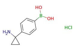 eMolecules​&nbsp;Ambeed / (4-(1-Aminocyclopropyl)phenyl)boronic acid hydrochloride / 100mg / 696732444 / A811619 /  / 1256345-72-8 / MFCD16660279 / 213.470 / C9H13BClNO2