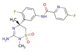 eMolecules​ 1286770-55-5 | Ambeed | (R)-N-(3-(3-Amino-25-dimethyl-11-dioxido-56-dihydro-2H-124-thiadiazin-5-yl)-4-fluorophenyl)-5-fluoropicolinamide