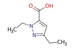 eMolecules​&nbsp;Pharmablock / 13-diethyl-1H-pyrazole-5-carboxylic acid / 25mg / 586150574 / PBTQ8456 / 0.000 / 26308-43-0 / MFCD08689982 / 168.196 / C8H12N2O2