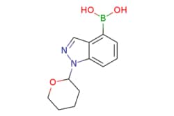 eMolecules​&nbsp;Ambeed / (1-(Tetrahydro-2H-pyran-2-yl)-1H-indazol-4-yl)boronic acid / 100mg / 714085024 / A265631 /  / 2056937-90-5 / MFCD22376771 / 246.070 / C12H15BN2O3