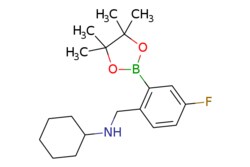 eMolecules​&nbsp;Ambeed / N-(4-Fluoro-2-(4455-tetramethyl-132-dioxaborolan-2-yl)benzyl)cyclohexanamine / 250mg / 719807754 / A636239 /  / 1256360-60-7 / MFCD18087742 / 333.250 / C19H29BFNO2