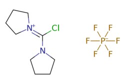 eMolecules​&nbsp;135540-11-3 | CHLORODIPYRROLIDINOCARBENIUM HEXAFLUOROPHOSPHATE | AstaTech | MFCD00191333 | 332.660 | C9H16ClF6N2P | 95.000 | F[P-](F)(F)(F)(F)F.ClC(N1CCCC1)=[N+]1CCCC1 | 5g | 248474610