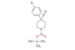eMolecules​&nbsp;AstaTech / TERT-BUTYL 4-(4-BROMOPHENYL)-4-CYANOPIPERIDINE-1-CARBOXYLATE / 0.1g / 718055581 / 85113 / 95.000 / 847615-14-9 / MFCD11227118 / 365.271 / C17H21BrN2O2