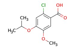 eMolecules​&nbsp;AOBChem USA / 2-Chloro-4-isopropoxy-5-methoxybenzoic acid / 500mg / 716953511 / 60588 /  / 713104-07-5 / MFCD05996113 / 244.670 / C11H13ClO4