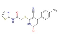 eMolecules​ 375835-43-1 | Ambeed | 2-((3-Cyano-6-oxo-4-(p-tolyl)-1456-tetrahydropyridin-2-yl)thio)-N-(thiazol-2-yl)acetamide