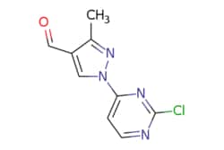 eMolecules​&nbsp;AstaTech / 1-(2-CHLOROPYRIMIDIN-4-YL)-3-METHYL-1H-PYRAZOLE-4-CARBALDEHYDE / 0.1g / 718054580 / 36624 / 95.000 / 1448307-66-1 / MFCD26937548 / 222.630 / C9H7ClN4O