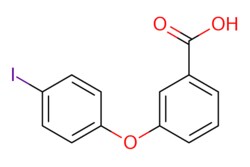eMolecules​ Pharmablock / 3-(4-iodophenoxy)benzoic acid / 25mg / 586151192 / PBU2299 / 0.000 / 1406352-85-9 / MFCD19551768 / 340.116 / C13H9IO3