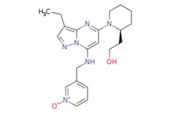 eMolecules​ Ambeed / (S)-3-(((3-Ethyl-5-(2-(2-hydroxyethyl)piperidin-1-yl)pyrazolo[15-a]pyrimidin-7-yl)amino)methyl)pyridine