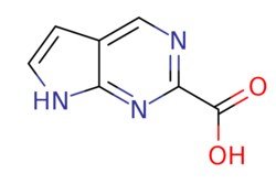eMolecules​&nbsp;Pharmablock / 7H-pyrrolo[23-d]pyrimidine-2-carboxylic acid / 25mg / 588505937 / PBLJ2671 / 0.000 / 1314723-98-2 / MFCD17016001 / 163.136 / C7H5N3O2