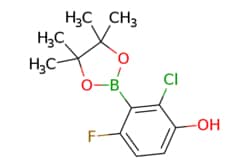 eMolecules​&nbsp;AOBChem USA / 2-Chloro-6-fluoro-3-hydroxyphenylboronic acid pinacol ester / 1g / 355343176 / 31527 /  / 2121512-89-6 / MFCD29915592 / 272.510 / C12H15BClFO3