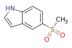 eMolecules​ Pharmablock / 5-methylsulfonyl-1H-indole / 25mg / 551100627