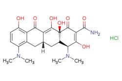 eMolecules​ Medchem Express / Minocycline (hydrochloride) / 50mg / 446268365 / HY-17412 /  / 13614-98-7 / MFCD00083669 / 493.940 / C23H28ClN3O7