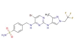 eMolecules​ 2361659-62-1 | Ambeed | 4-(((5-Bromo-2-((3-methyl-1-(222-trifluoroethyl)-1H-pyrazol-4-yl)amino)pyrimidin-4-yl)amino)methyl)benzenesulfonamide