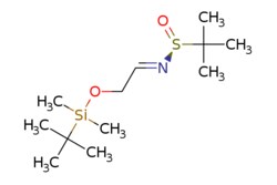 eMolecules​&nbsp;Ambeed / (SE)-N-(2-((tert-Butyldimethylsilyl)oxy)ethylidene)-2-methylpropane-2-sulfinamide / 250mg / 682932470 / A987622 /  / 918413-70-4 / MFCD18252944 / 277.500 / C12H27NO2SSi