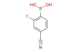 eMolecules​&nbsp;Ambeed / 4-Cyano-2-fluorophenylboronic Acid / 250mg / 586032690 / A464605 /  / 1150114-77-4 / MFCD07644472 / 164.930 / C7H5BFNO2