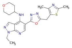 eMolecules​&nbsp;720704-34-7 | Medchem Express |  GSK356278 |  5mg | 552386355 | HY-106003 | MFCD27987927 | 439.54 |  C21H25N7O2S
