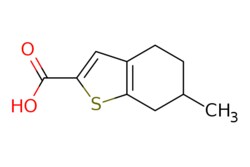 eMolecules​ Ambeed / 6-Methyl-4567-tetrahydrobenzo[b]thiophene-2-carboxylic acid / 50mg / 633659886 / A122847 /  / 900137-02-2 / MFCD08166696 / 196.260 / C10H12O2S