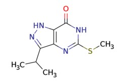 eMolecules​ Pharmablock / 3-isopropyl-5-methylsulfanyl-16-dihydropyrazolo[43-d]pyrimidin-7-one / 25mg / 626717419 / PBSL027 / 0.000 / 1289139-29-2 / MFCD27976534 / 224.280 / C9H12N4OS