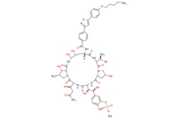 eMolecules​&nbsp;208538-73-2 | Medchem Express |  Micafungin (sodium) |  5mg | 446267367 | HY-16321 | 1292.27 |  C56H70N9NaO23S