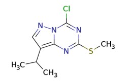 eMolecules​ Pharmablock / 4-chloro-8-isopropyl-2-methylsulfanyl-pyrazolo[15-a][135]triazine