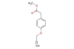 eMolecules​&nbsp;258331-62-3 | AstaTech |  METHYL 4-(2-PROPYN-1-YLOXY)-BENZENEACETATE |  0.25g | 448274187 | C78102 | 97 |  MFCD28124188 | 204.225 |  C12H12O3
